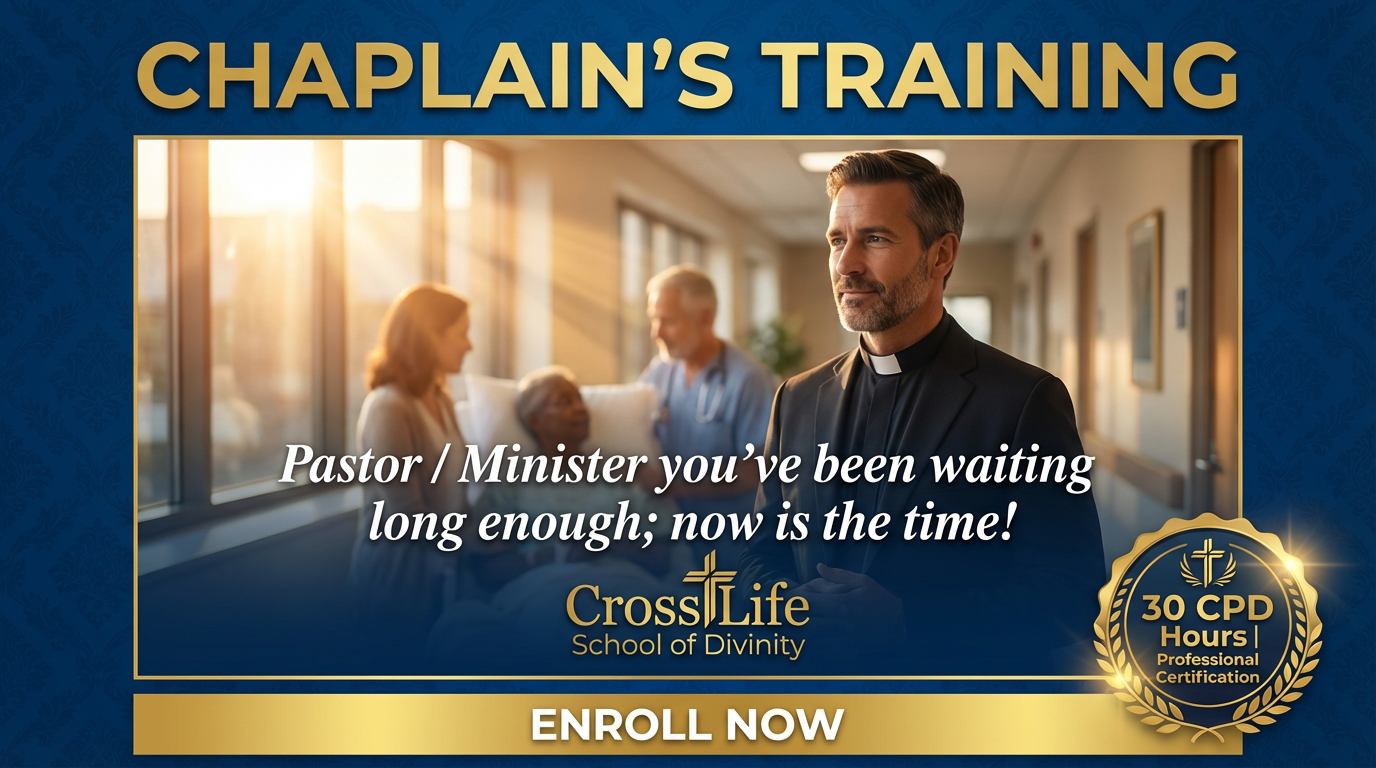 Chaplain's Training - Pastor / Minister you've been waiting long enough; now is the time!